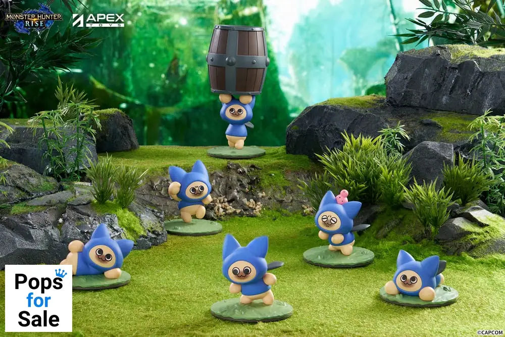 Monster Hunter Rise Trading Figure 6-Pack Felyne Cat