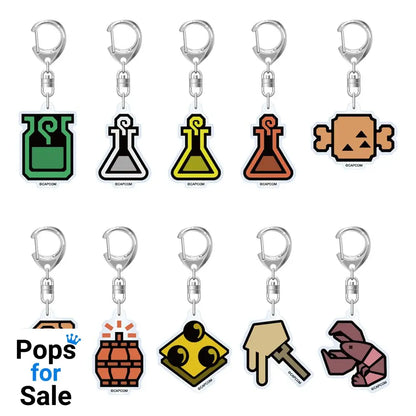 Monster Hunter Wilds Acryl Keychains Item Icon 6 cm  Assortment (10)