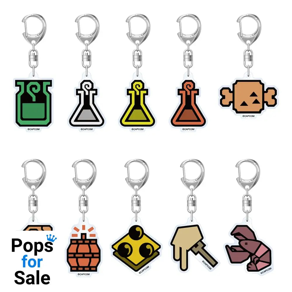 Monster Hunter Wilds Acryl Keychains Item Icon 6 cm  Assortment (10)