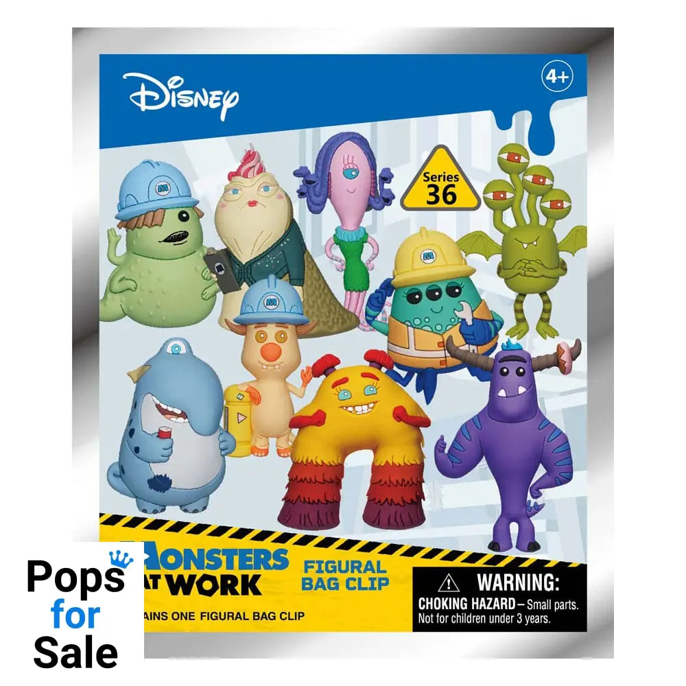 Monsters, Inc.  3D PVC Bag Clips Series 36 Display (24)