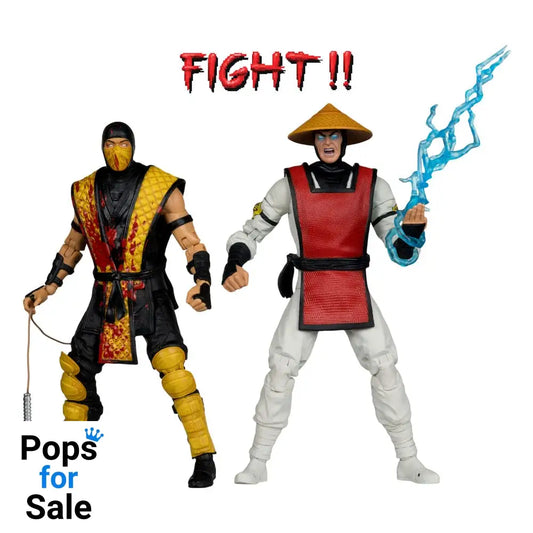 Mortal Kombat Action Figure 2-Pack Scorpion vs. Raiden (Klassics) 18 cm