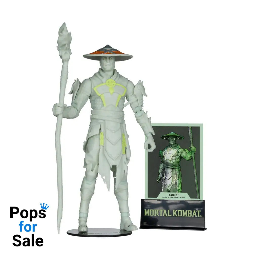 Mortal Kombat Action Figure Glow in the Dark Edition Raiden (Gold Label) 18 cm