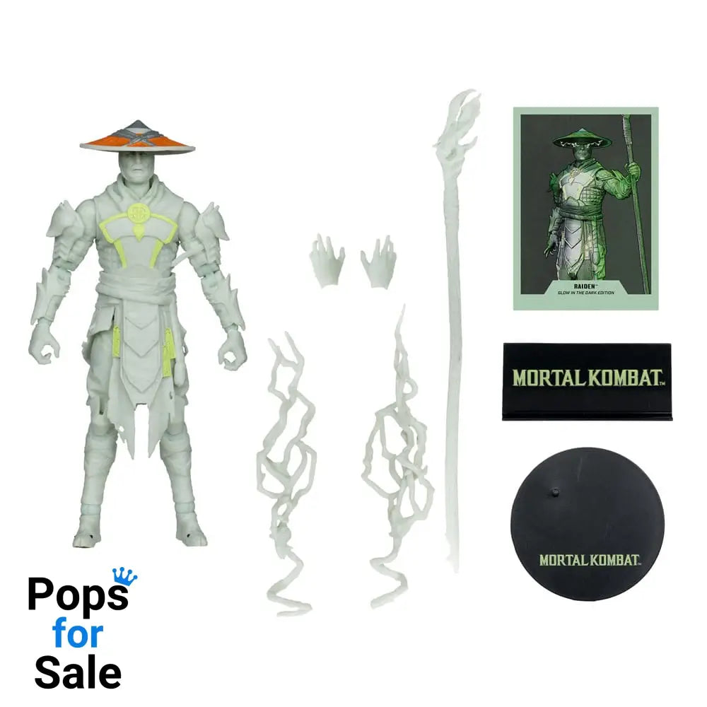 Mortal Kombat Action Figure Glow in the Dark Edition Raiden (Gold Label) 18 cm