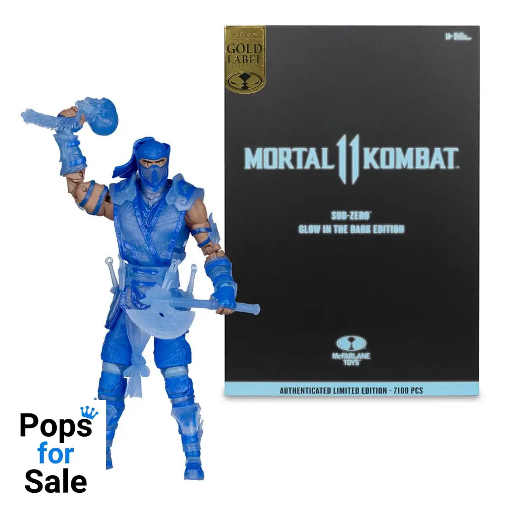 Mortal Kombat Action Figure Glow in the Dark Edition Sub-Zero (Gold Label) 18 cm Action figures
