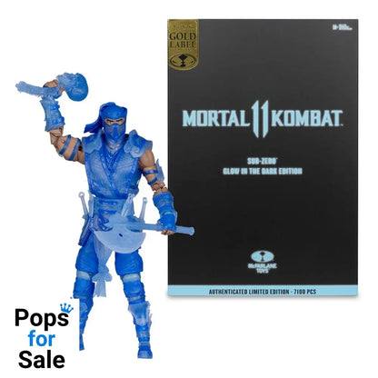 Mortal Kombat Action Figure Glow in the Dark Edition Sub-Zero (Gold Label) 18 cm