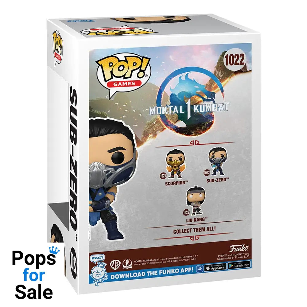 Mortal Kombat POP! Games Vinyl Figure Sub Zero 9 cm