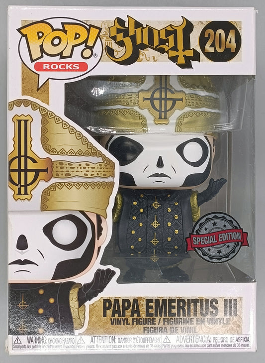 204 Papa Emeritus III - Ghost - Rocks - Box Damaged Funko POP