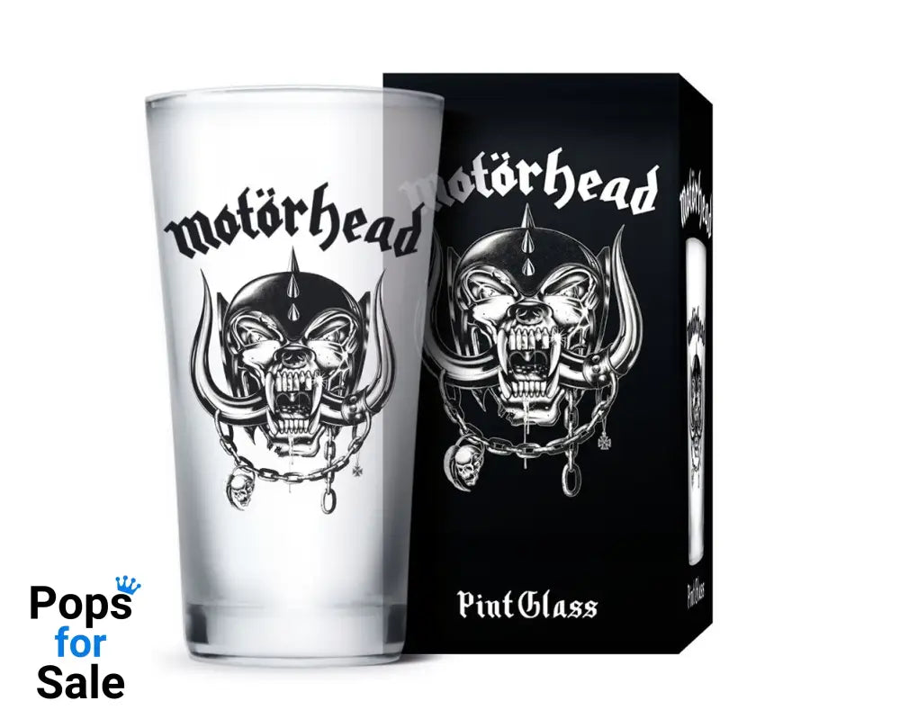 Motörhead Pint Glass Logo Glasses & Coasters