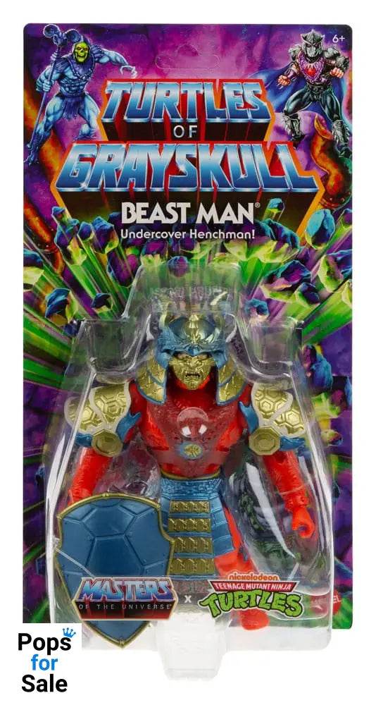 MOTU x TMNT: Turtles of Grayskull Action Figure Beast Man 14 cm