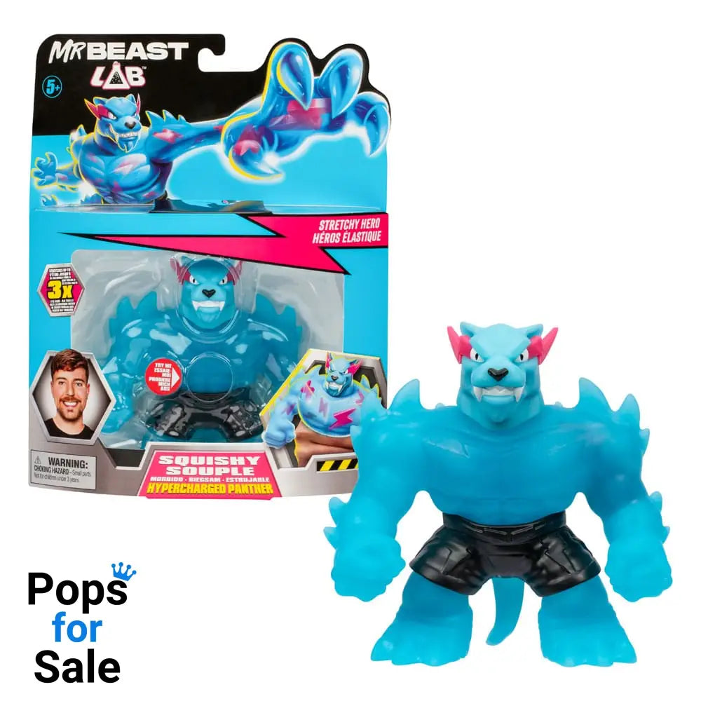 Mr. Beast Lab Goo Jit Zu Stretch Figure Hypercharged Panther 11 cm