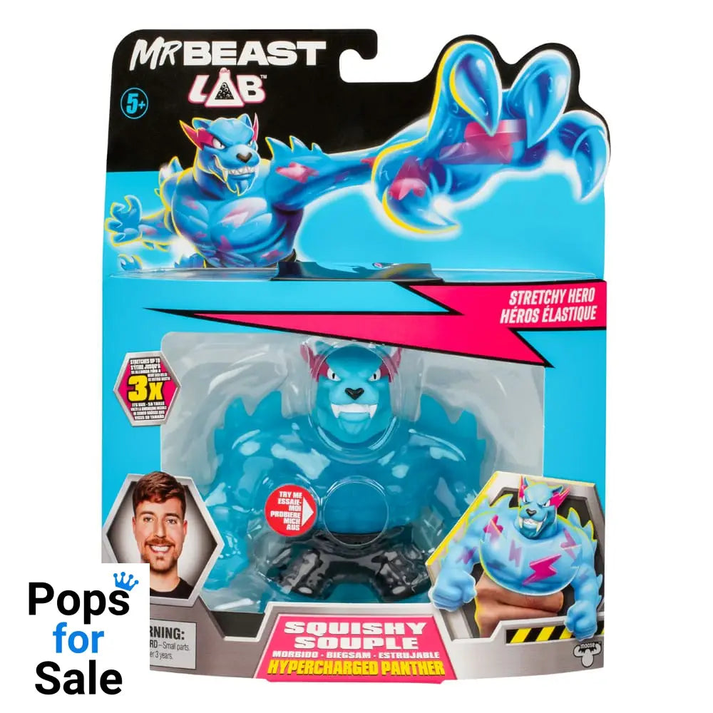 Mr. Beast Lab Goo Jit Zu Stretch Figure Hypercharged Panther 11 cm Mini-figures