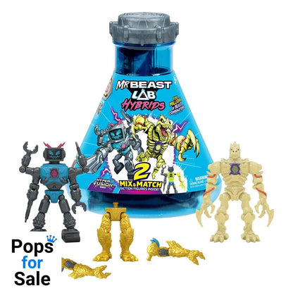 Mr. Beast Lab Hybrids Series 2 Mini Figuren 2er-Pack Lab-Bot vs Gid Skeleton 11 cm Mini-figures