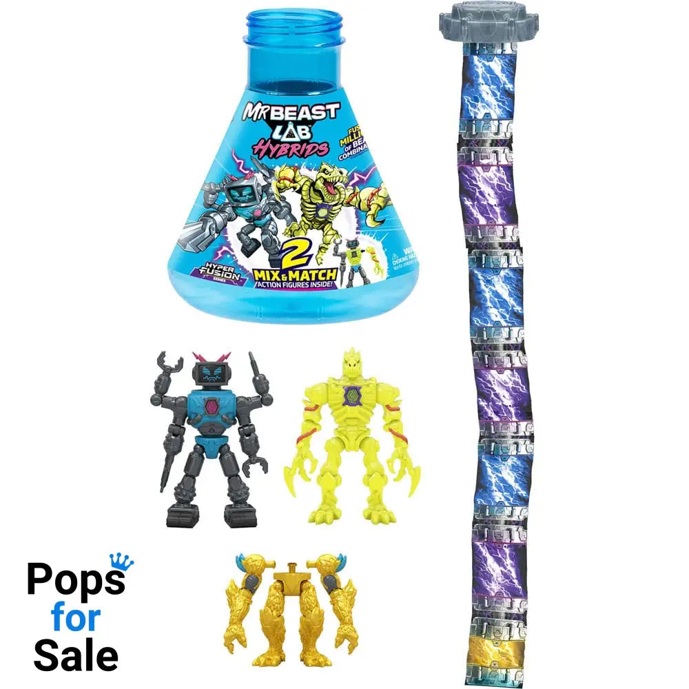 Mr. Beast Lab Hybrids Series 2 Mini Figuren 2er-Pack Lab-Bot vs Gid Skeleton 11 cm