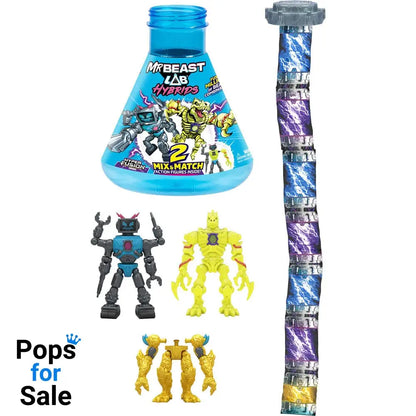 Mr. Beast Lab Hybrids Series 2 Mini Figuren 2er-Pack Lab-Bot vs Gid Skeleton 11 cm