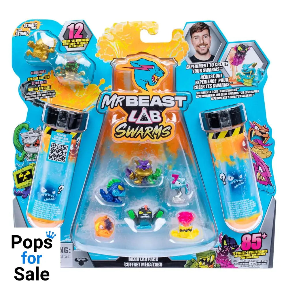 Mr. Beast Lab Swarms Mini Figures 12-pack Mega Lab 1 3 cm Assortment (4)