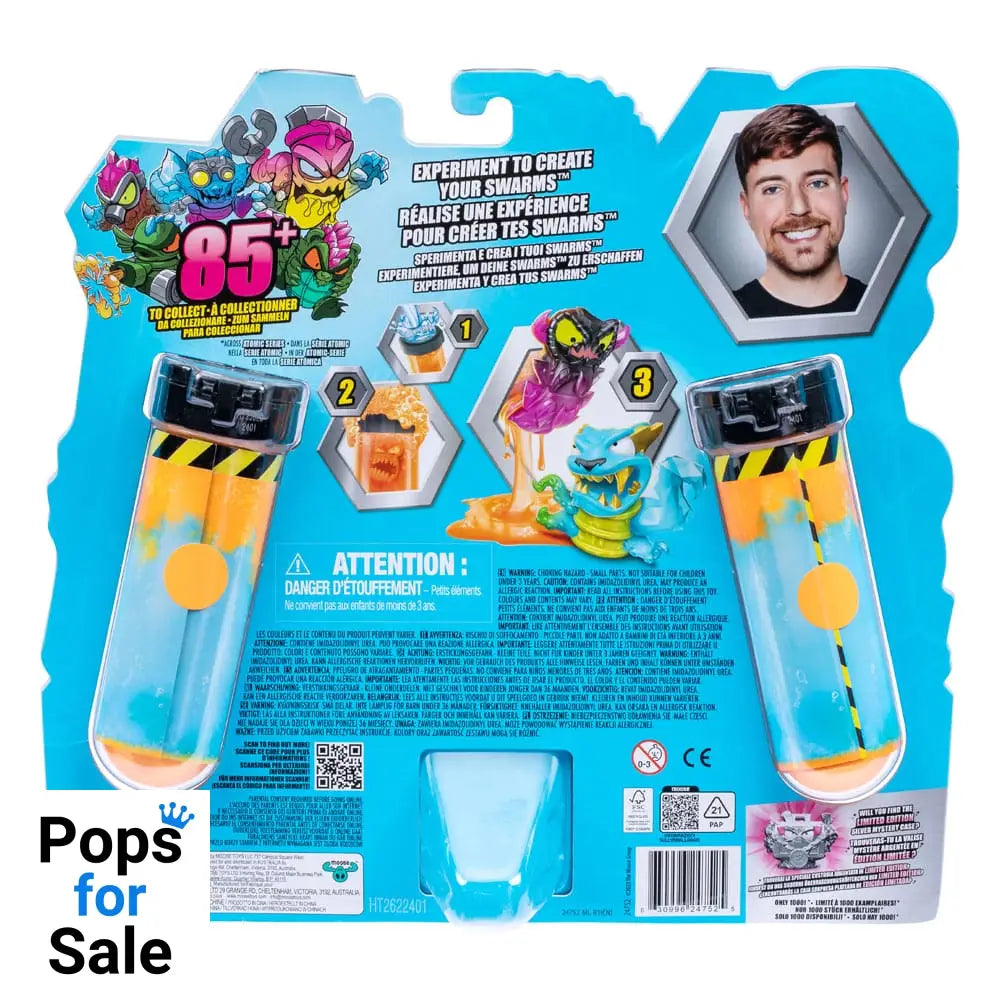 Mr. Beast Lab Swarms Mini Figures 12-pack Mega Lab 4 3 cm Assortment (4)