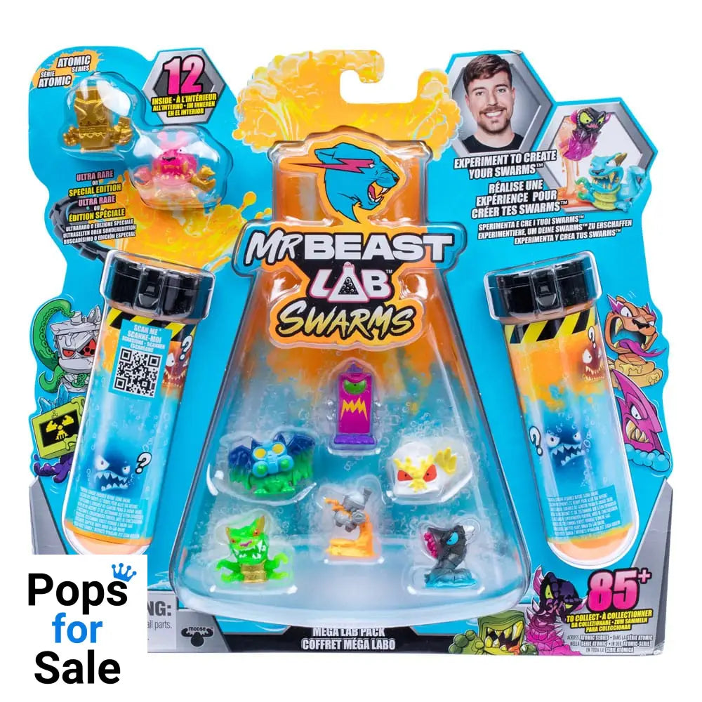 Mr. Beast Lab Swarms Mini Figures 12-pack Mega Lab 4 3 cm Assortment (4) Mini-figures