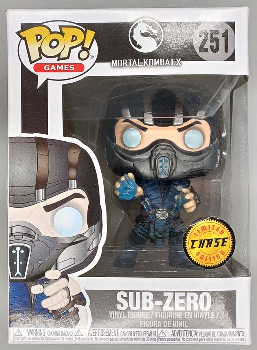 #251 Sub-Zero (Ice Ball) - Chase - Mortal Kombat X- Box Damaged Funko POP