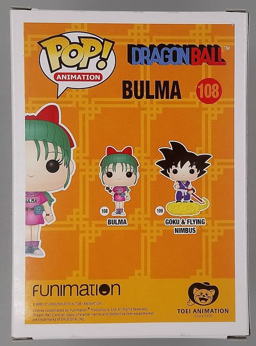 108 Bulma - Dragon Ball - Funko POP - Box Damaged