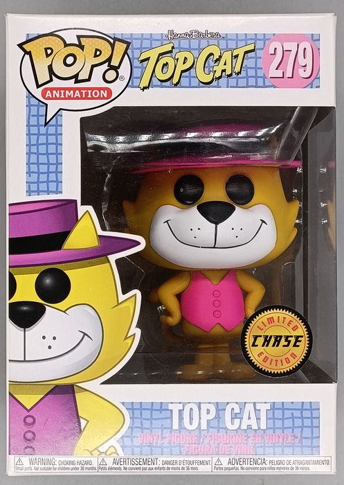 279 Top Cat (Pink Outfit) - Chase Edition Funko POP - Box Damaged