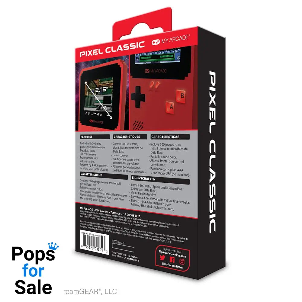My Arcade Portable Gaming System Pixel Classic