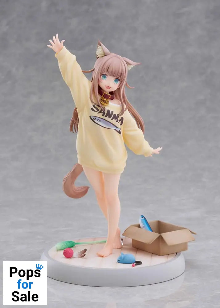My Cat Is a Kawaii Girl Statue 1/6 Kinako Play With Ver. AmiAmi Limited Edition 21 cm