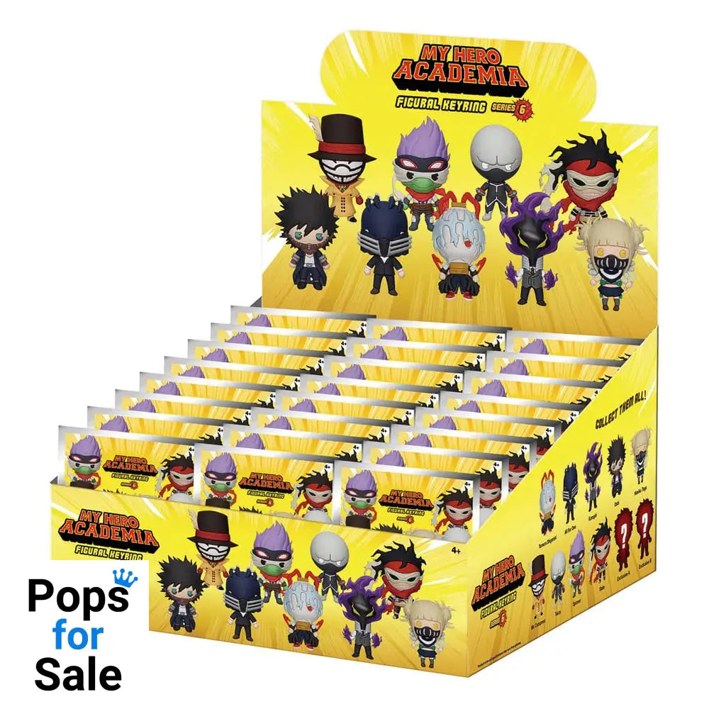 My Hero Academia 3D Foam Bag Clips Series 6 Display (24)