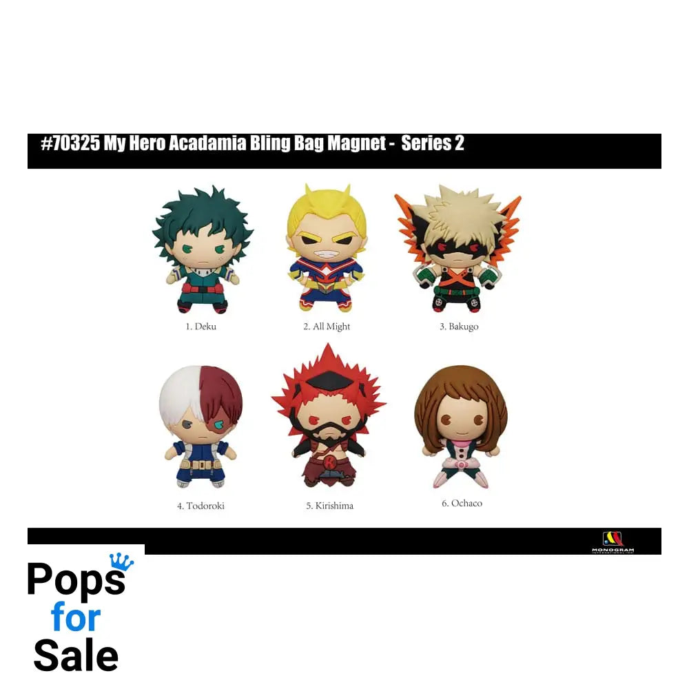 My Hero Academia 3D Magnets Series 2 Display (12)