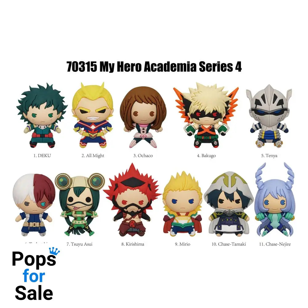 My Hero Academia 3D PVC Bag Clips Series 4 Display (24)