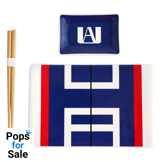 My Hero Academia Ceramic Sushi Set with Chopsticks UA Kitchen- and Tableware