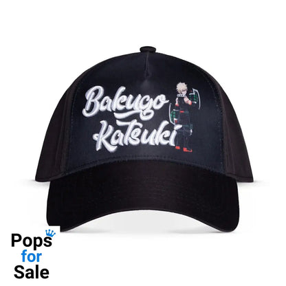 My Hero Academia Curved Bill Cap Katsuki Bakugo 3D Logo Beanies & Caps