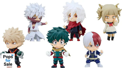 My Hero Academia Nendoroid Surprise Minifigures 7 cm Heroes vs Villains Display (6) Action figures
