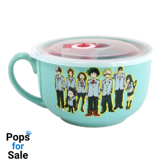 My Hero Academia Ramen bowl with lid and handle UA 532 ml Kitchen- and Tableware