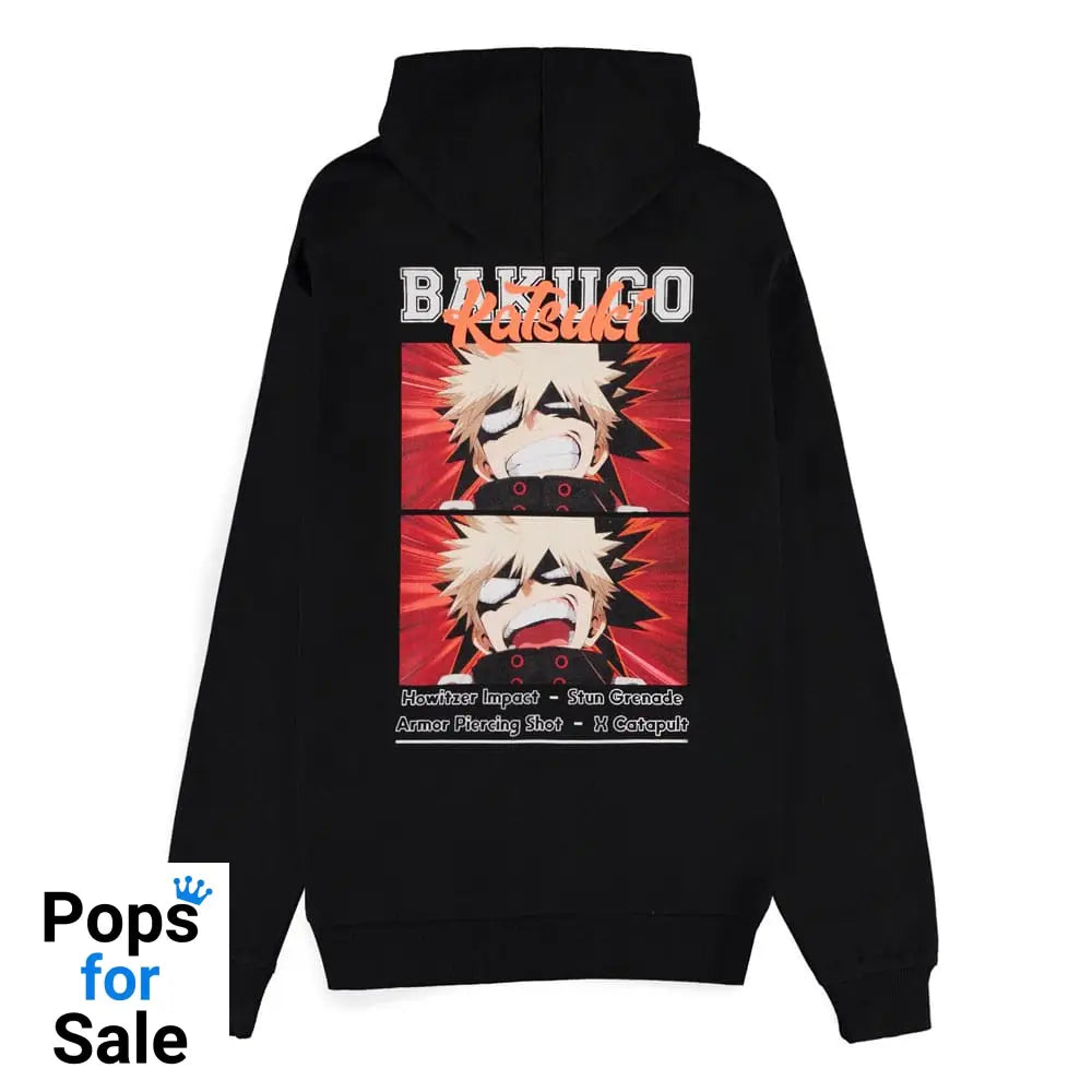 My Hero Academia Zipper Hoodie Sweater Bakugo Size L