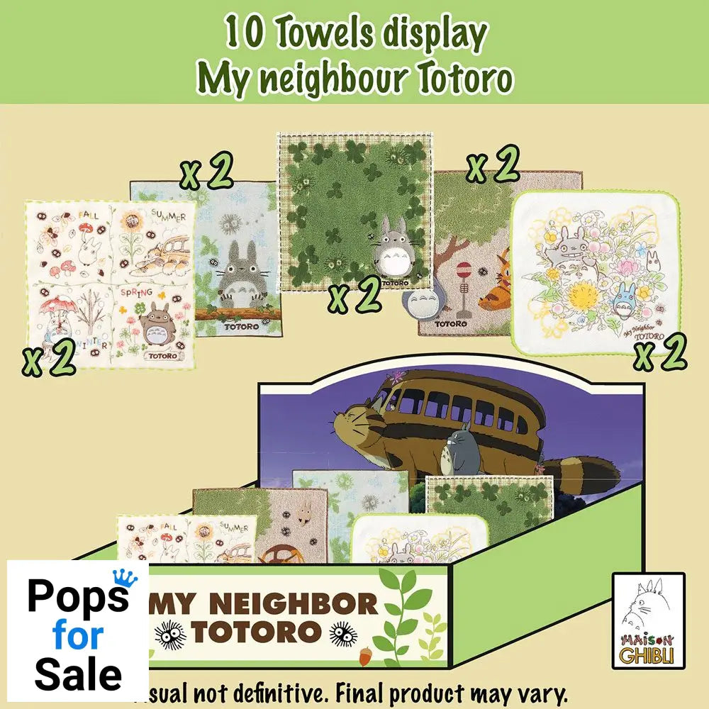 My Neighbor Totoro Mini Towels 25 x 25 cm Display (10)