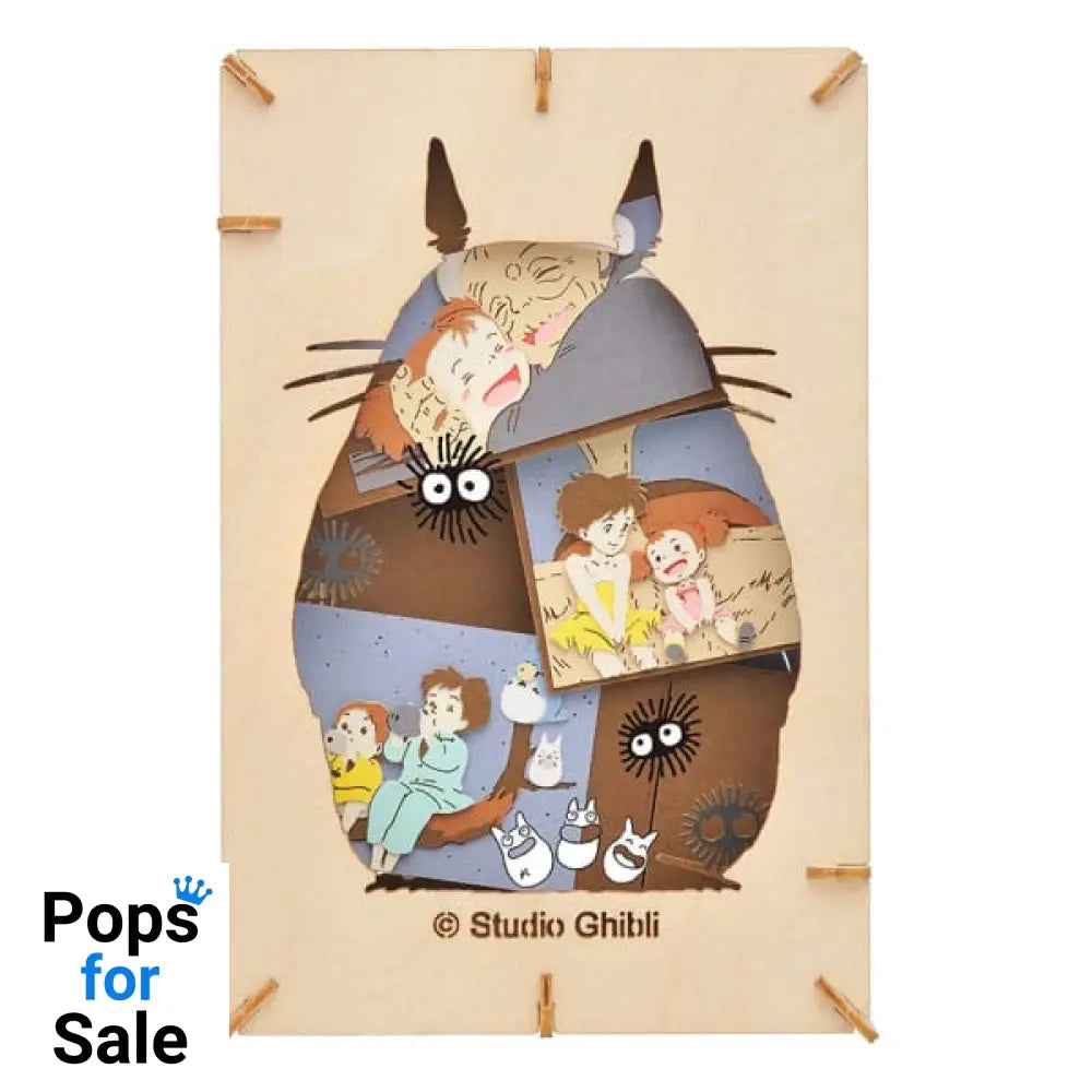 My Neighbor Totoro Paper Model Kit Paper Theater Wood Style Silhouette Big Totoro