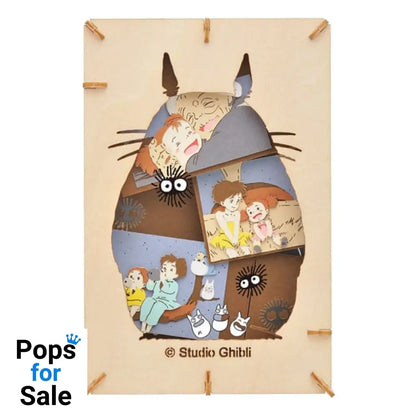 My Neighbor Totoro Paper Model Kit Paper Theater Wood Style Silhouette Big Totoro