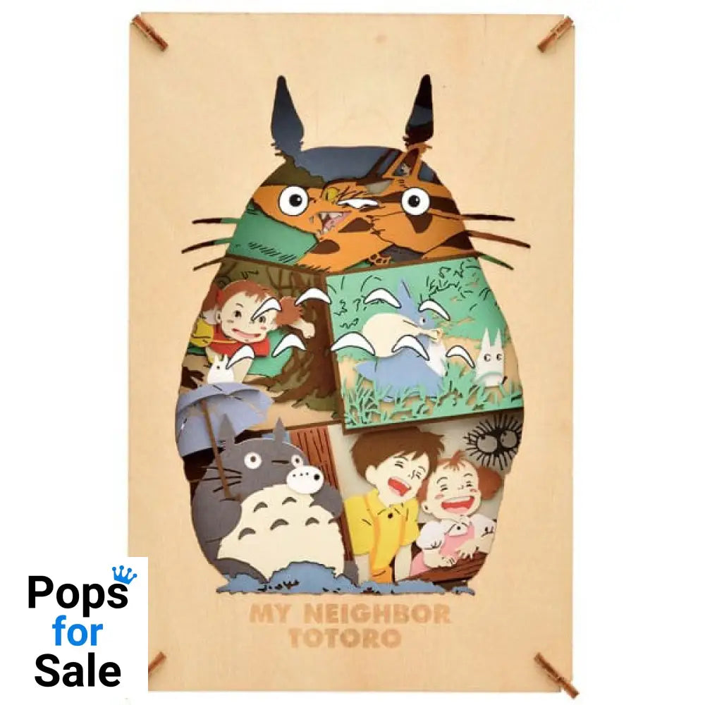 My Neighbor Totoro Paper Model Kit Paper Theater Wood Style Silhouette Big Totoro