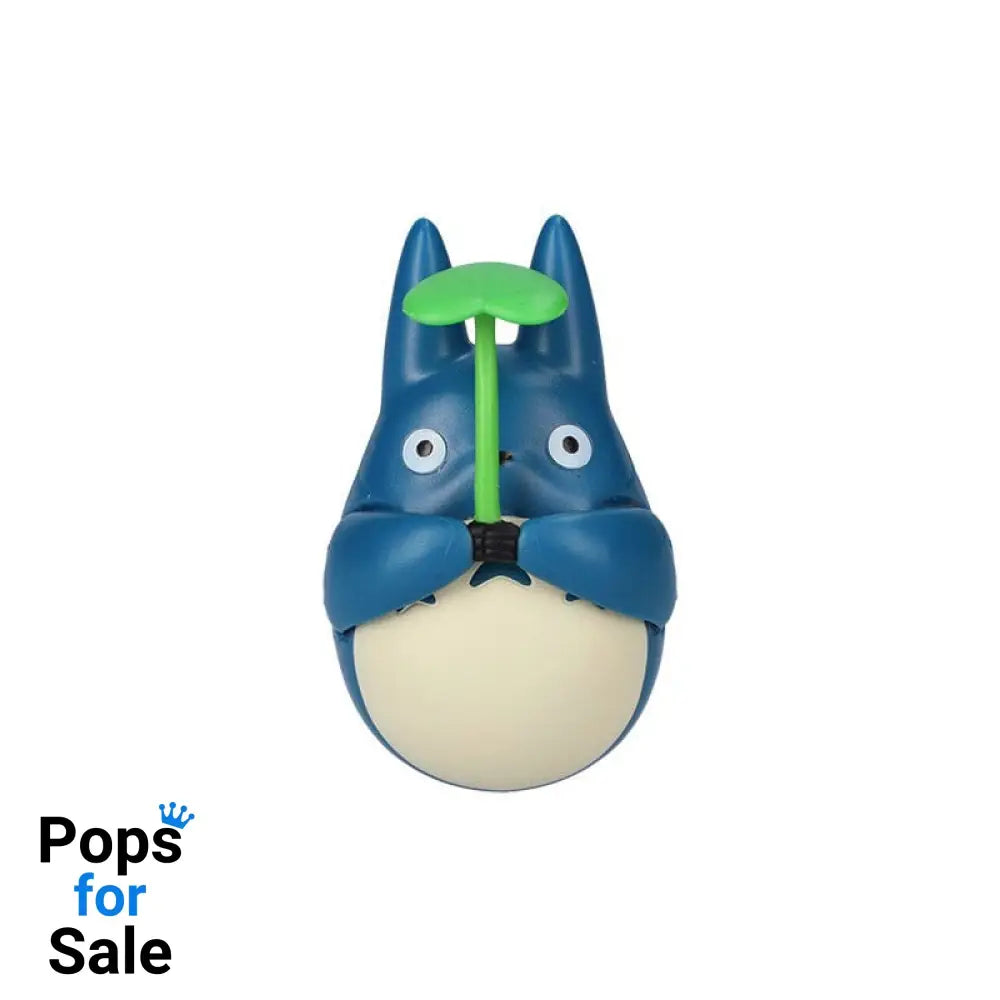 My Neighbor Totoro Round Bottomed Figurine Mid Totoro with leaf 6 cm