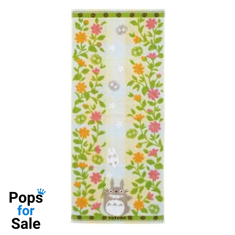 My Neighbor Totoro Towel Totoro Flower garden 34 x 80 cm