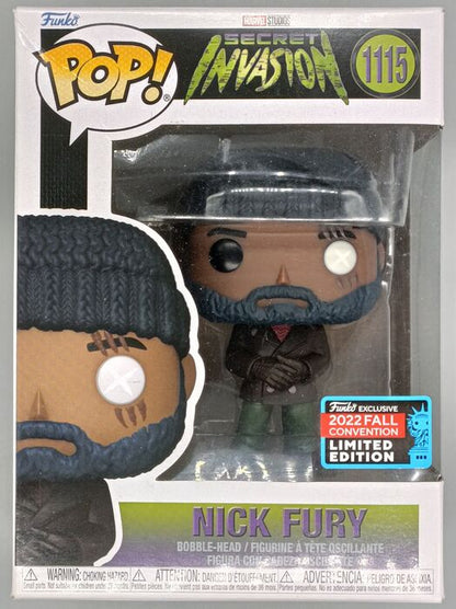 1115 Nick Fury - Marvel Secret Invasion - 2022 Con - Box Damaged Funko POP