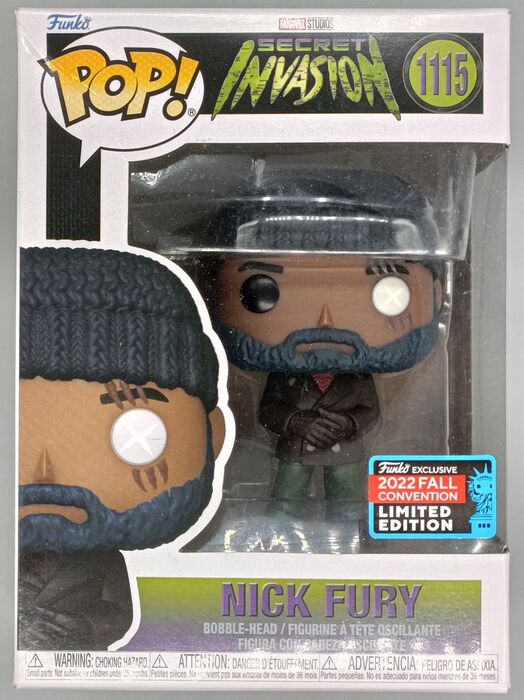 1115 Nick Fury - Marvel Secret Invasion - 2022 Con - Box Damaged Funko POP