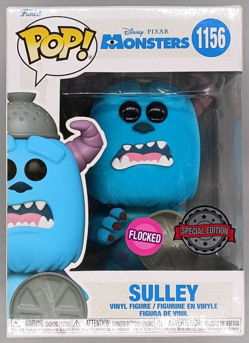 #1156 Sulley (w/ Lid) Flocked - Disney Monsters Inc - Box Damaged Funko POP