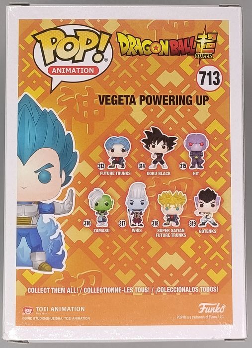 #713 Vegeta (Powering Up) - Glow - Dragon Ball Funko POP