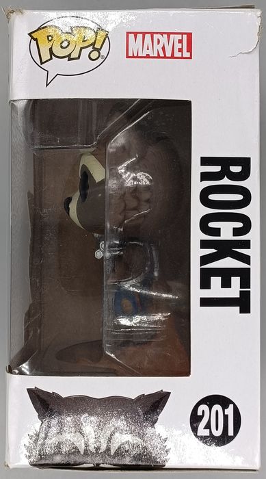 #201 Rocket (Jet Pack) Marvel Guardians Galaxy Box Damaged Funko POP