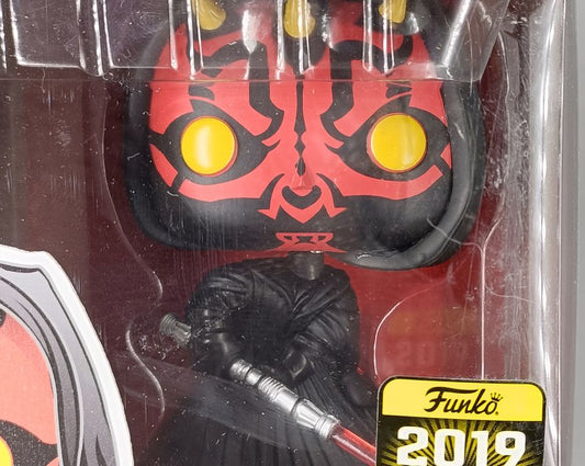 #299 Darth Maul (Hooded) - Star Wars - 2019 Con Exc Box Damaged Funko POP