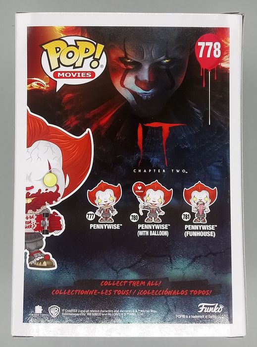 #778 Pennywise (with Skateboard) - IT - Horror Funko POP