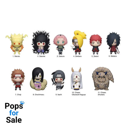 Naruto 3D PVC Bag Clips Series 6 Display (24)