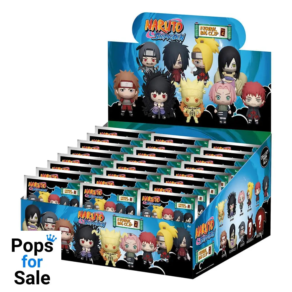 Naruto 3D PVC Bag Clips Series 6 Display (24)