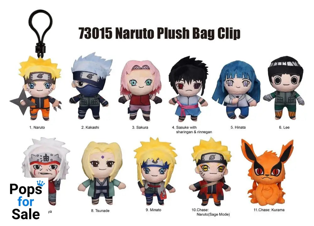 Naruto Plush Bag Clips Display (24)